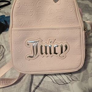 Juicy Couture Light Pink Embossed Backpack